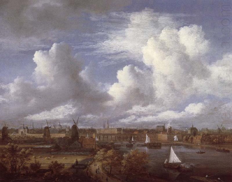 Panoramic View of the Amstel Looking towards Amsterdam, Jacob van Ruisdael